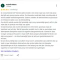 Schermafbeelding van de 5-sterrenreview van Isabelle Meert op Google